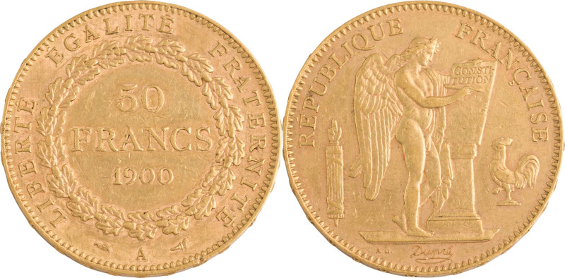 404. IIIe République
50F 1900 A : Paris.
Poids : 16,12 g
G : 1113 (200 exemplair...