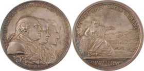 462. Médaille en argent commémorant le Traité de
Pilnitz. 1791.
Par C. I. KRÛGER.
D : 59,6 mm - Poids : 50,26 g
H : 216. Collection Julius n°2922.
Sup...