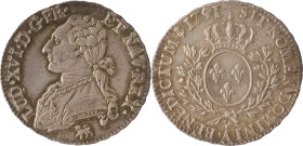 463. Louis XVI (1774-1793)
 Demi écu d’argent aux rameaux d’olivier 1791
Paris 1er semestre.
Poids : 14,5 g
G : 355.
Superbe.