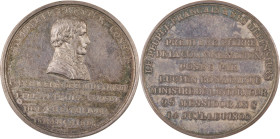 482. Consulat (1799-1804)
 Médaille en argent commémorant la colonne
nationale sur la place Vendôme en 1800.
Par DUVIVIER.
D : 42 mm - Poids : 32,61 g...