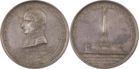 486. Consulat (1799-1804)
 Médaille en argent commémorant l’érection de
la colonne Bonaparte à Marseille en 1802.
Par POIZE.
D : 43 mm - Poids : 45,72...