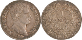 497. Napoléon Ier (1804-1815)
1 Franc an 13 Paris.
Poids : 4,9 g
G : 443.
Superbe-FDC.