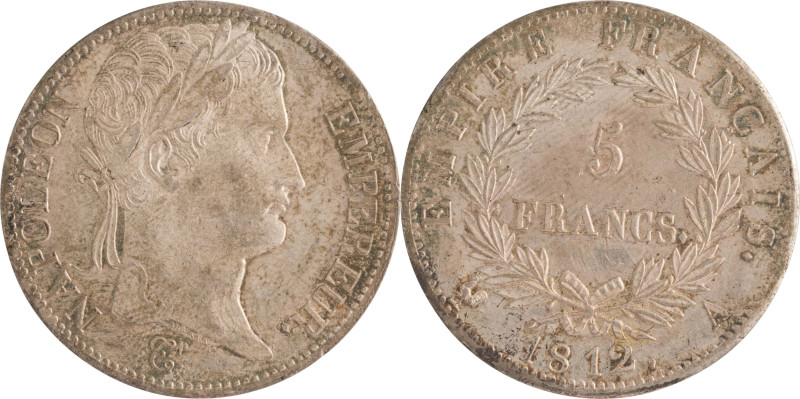 514. Napoléon Ier (1804-1815)
5 Francs 1812 Paris.
Poids : 25 g
G : 584.
Superbe...
