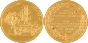 577. ALLEMAGNE
 Médaille en or commémorant le nouvel an à Hamburg, en 1801.
D : 45,7 mm - Poids : 35,45 g
Essl : 873 (1525 Francs).
Superbe. (Coup sur...