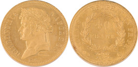 579. ALLEMAGNE WESTPHALIE, Jérôme Napoléon
(1807-1813)
 40 Franken, 1813 C. Refrappe de 1867. Frappe monnaie
et tranche lisse.
Poids : 12,94 g
KM : 12...