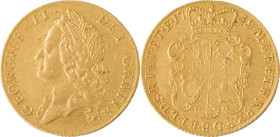 584. ANGLETERRE, Georges II (1727-1760)
2 Guinées, 1739. Tête intermédiaire.
Poids : 16,71 g
Fr : 337.
TTB.