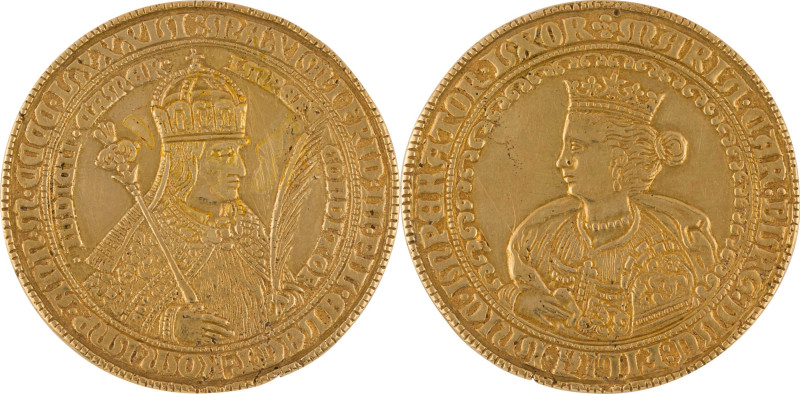 625. SAINT-EMPIRE
 Médaille en argent doré ou bronze doré Judenmedaille Maximili...