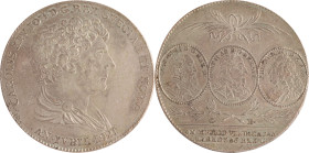 626. SUÈDE, Carl XIV Johan (1763-1844)
Riksdaler, 1821 CB.
Poids : 29,26 g
KM : 610.
TTB à Superbe.