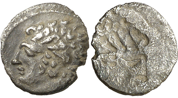(s. IV-III a.C.). Galia. Massalia. Óbolo. (S. 72). Rara. 0,35 g. MBC/MBC-.