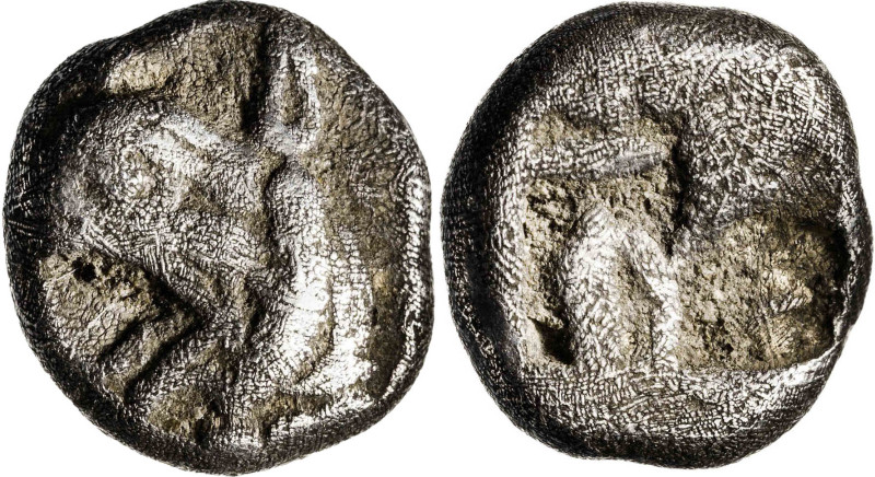(s. VI a.C.). Jonia. Focea. Trihemióbolo. (S. 3500c) (SNG. Aulock 2118). 0,78 g....