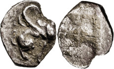 (s. V a.C.). Jonia. Teos. Tetartemorion. (S. falta) (Weber 6213). Cospel ligeramente faltado. 0,29 g. MBC/MBC-.