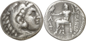 Imperio Macedonio. Alejandro III, Magno (336-323 a.C.). Anfípolis. Tetradracma. (S. 6721 var) (MJP. 443). 16,74 g. MBC.