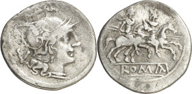 (211 a.C.). Anónima. Quinario. (Bab. 3) (Craw. 44/6). 1,39 g. MBC-/MBC.