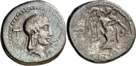 (90 a.C.). Gens Calpurnia. Quinario. (Bab. 13) (S. 13b) (Craw. 340/2g). 1,69 g. MBC-.
