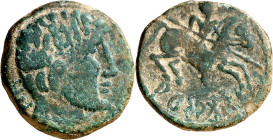 Arsacos (en Navarra). As. (FAB. 135) (ACIP. 1672). Pátina verde. 6,63 g. MBC-.