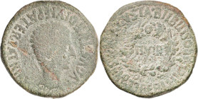 Octavio Augusto. Bilbilis (Calatayud). As. (FAB. 278) (ACIP. 3017a). 13,53 g. BC-.