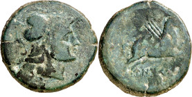 Unticescen (Sant Martí d'Empúries). As. (FAB. 1207) (ACIP. 999). 22,13 g. BC+.