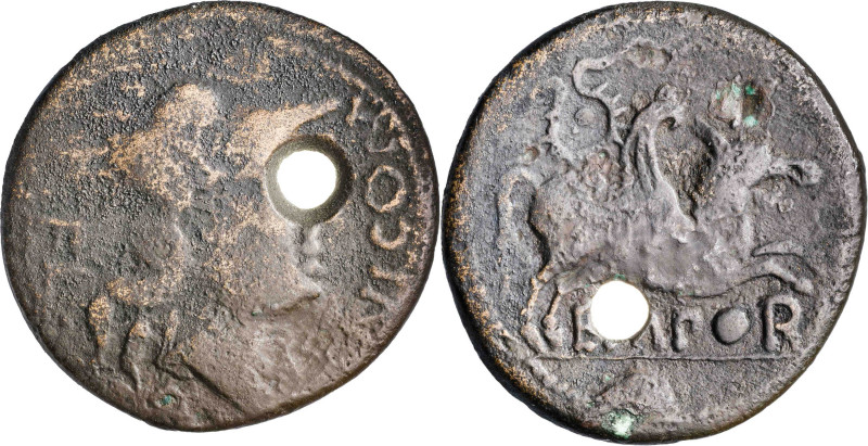 Emporiae (Sant Martí d'Empúries). As. (FAB. 1252) (ACIP. 1076). Perforación. 8,8...