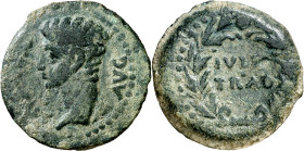 Octavio Augusto. Iulia Traducta (Algeciras). As. (FAB. 1614) (ACIP. 3352). 7,83 g. MBC-/MBC.
