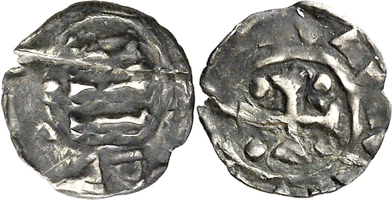 Comtat de Barcelona. Moneda espiscopal. Bisbe Teodoric (904-937). Òbol. (Cru.V.S...