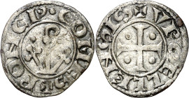 Comtat d'Urgell. Ponç de Cabrera (1236-1243). Agramunt. Diner. (Cru.V.S. 126) (Cru.C.G. 1943). 0,79 g. MBC.