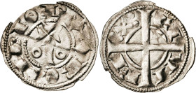 Alfons I (1162-1196). Barcelona. Diner. (Cru.V.S. 296) (Cru.C.G. 2100). 0,93 g. MBC+.