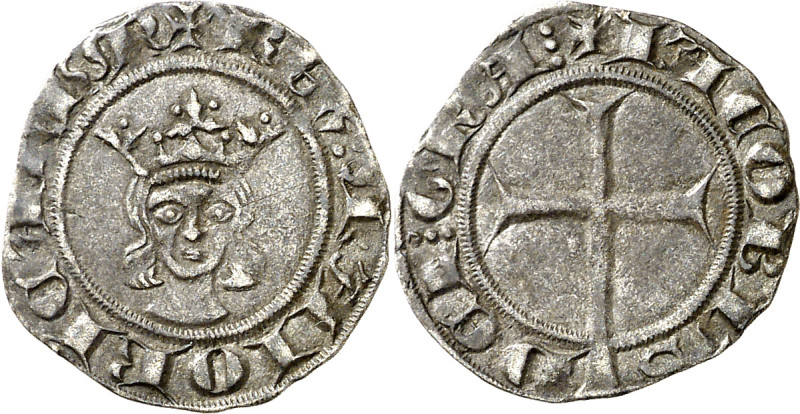 Jaume II de Mallorca (1276-1285 / 1298-1311). Mallorca. Diner. (Cru.V.S. 544) (C...