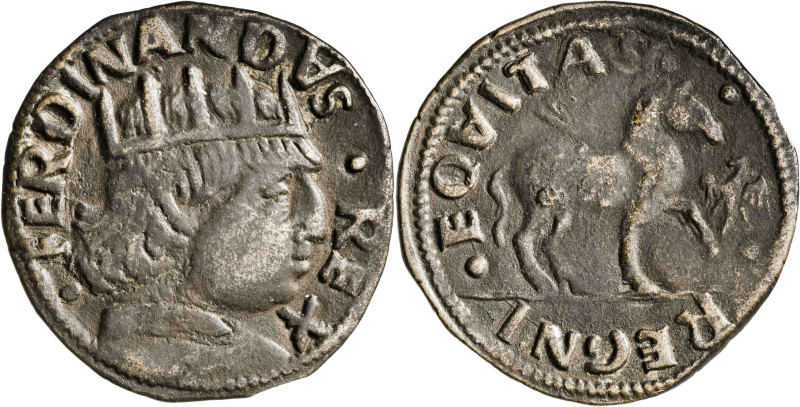 Ferran I de Nàpols (1458-1494). Àquila. Cavall. (Cru.V.S. 1079) (Cru.C.G. 3488) ...
