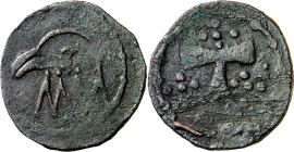 (s. XV). Arbeca. Senyal. (Cru.L. 1022) (Cru.C.G. 3632). Escasa. 6,03 g. MBC-.
