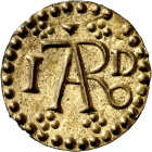 Reus. Pellofa. (Cru.L. 2040). Valor: 1 diner. Escasa. Latón. 0,21 g. EBC.