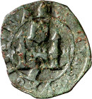 Obispo Urries (1532-1541). La Seu d'Urgell. Diner incús. (Cru.L. 2121, como Ardit) (Cru.C.G. 3847). Rara. 0,84 g. BC+.