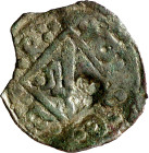 (s. XV). Tremp. Senyal incús. (Cru.L. falta) (Cru.C.G. 3882, mismo ejemplar). Contramarca flor de lis. Atractiva. Muy rara y más así, sólo hemos tenid...