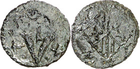 Vic. Diner. (Cru.L. 2230) (Cru.C.G. 3893). Muy rara. 0,43 g. BC+.