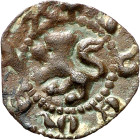 (s. XVI). Vilanova de Meià. Senyal incús. (Cru.L. 2309.3) (Cru.C.G. 3709.b). MEYA. Rara. 0,20 g. MBC.