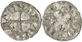 Urraca (1109-1126). León. Dinero. (AB. 15). Muy rara. 0,86 g. MBC.