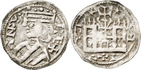 Alfonso VIII (1158-1214). ¿Toledo?. Dinero. (AB. 205). Ex Áureo 02/07/2002, nº 2474. 0,91 g. MBC+.