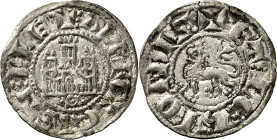 Alfonso X (1252-1284). Sevilla. Dinero. (AB. 254.1 var). Ex Áureo 03/03/1999, nº 1380. 0,81 g. MBC/MBC+.