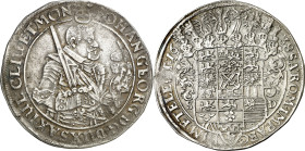 Alemania. Sajonia albertina. 1638. Juan Jorge I. SD. 1 taler. (KM. 132) (Dav. 7601). AG. 28,45 g. MBC/MBC+.