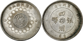 China. Szechuan. Año 1 (1912). 1 dólar. (KM. 456). Escasa. AG. 25,67 g. MBC+.