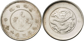 China. Yunnan. s/d (1911-1915). 50 centavos. (KM. 257.1). AG. 13 g. MBC.