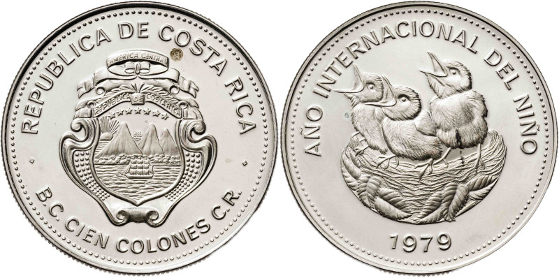 Costa Rica. 1979. 100 colones. (KM. 206a). Año Internacional del Niño. AG. 35,09...