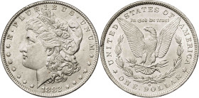 Estados Unidos. 1882. O (Nueva Orleans). 1 dólar. (KM. 110). Golpecito. AG. 26,76 g. EBC/EBC+.