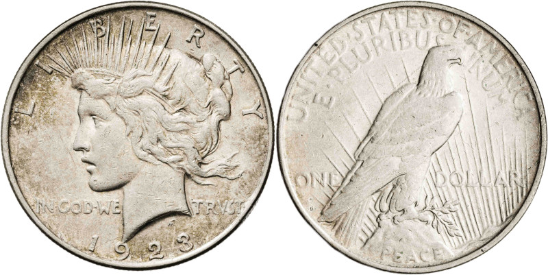 Estados Unidos. 1923. D (Denver). 1 dólar. (KM. 150). AG. 26,71 g. MBC.