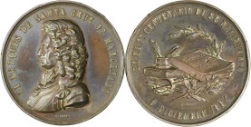 1884. Álvaro Navía Osorio y Vigil, Marqués de Santa Cruz de Marcenado. (V. 522 var. metal) (RAH. 714). Grabador: E. Noney, en canto, Feu Hermanos. Bro...