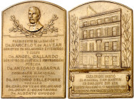 Argentina. s/d (1926). Casa del general San Martín. Grabador: C. Rossi. Marca en canto: BRONCE. Ex Áureo & Calicó 03/02/2016, nº 2612. Bronce. 48,26 g...