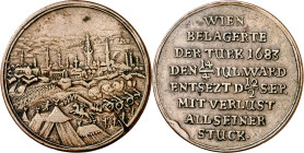 Austria. 1683. Leopoldo I. Sacro Imperio Romano Germánico. El asedio y la liberación de Viena. (British Museum nº. 1859.0212.506) (Mont. 906). Grabado...
