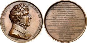Bélgica. 1851. Charles Rogier, ministro del interior. Grabador: A. Jouvenel. Bronce. 51,74 g. Ø51 mm. EBC-.