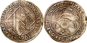 Antiguos Países Bajos. 1520. Carlos I. Namur. Tesorería desconocida. Rezos de Margarita de Austria, hija de Maximiliano I. Jetón. (Dugniolle 1105 sim)...