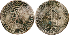 Antiguos Países Bajos. 1544. Carlos I. Brujas. Tesorería desconocida. Ruegos de María de Hungría, hermana de Carlos I. Jetón. (Dugniolle 1571a). Ex Je...