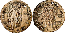 Antiguos Países Bajos. 1545. Carlos I. Tesorería desconocida. Vigilancia de Carlos I. Jetón. (Dugniolle 1597a) (Van Mieris III p. 106). Perforación. R...